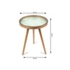 Grove Solid Wood Side Table in Forest Green Finish