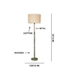 Devansh Wood & Metal Floor Lamp