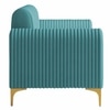 Veniza Velvet 2 Seater Sofa In Aqua Blue Colour
