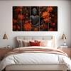 The Castle Decor Lord Buddha Meditation Wall Painting Wooden Framed 27x48 Inch (Style 11)