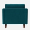 Tharoli Velvet 1 Seater Sofa Teal Blue