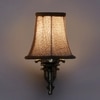 Devansh Gold Antique Wall Mounted Lamp With Beige Jute Shade