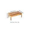 Hudson Sheesham Wood Coffee Table In Natural Rustic Wood Finish
