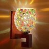 Devansh Solid Wood Electric Wall Light in Multi Colour with Multi Shade Count of 1 Light