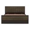 Masai Solid Wood King Size Bed With Hydraulic Storage (American Walnut Finish)