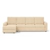 Apollo Sofa (Colour : Birch Beige, Cushion : Hard, Back Type : High Back, Seating Capacity : Left Aligned 3 Seater + Left Aligned Chaise + Ottoman)