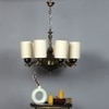 Devansh Gold Antique Wall Mounted Lamp With Black  Cotton Shade