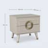 Aurora Engineered Wood Bed Side Table in Pumic Grey