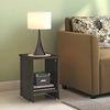 Nick Engineered Wood Side Table in Dark Wenge Finish