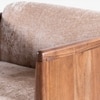 Roko Fabric Lounge Chair in Brown Colour