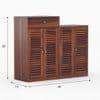 Danta Shoe Rack Of 30 Pairs In Provincial Teak Color