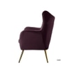 Dawson Solid Wood Accent Chair in Purple Colour