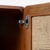 Abacus Solid Wood Bedside Unit in Brown Colour