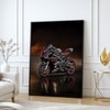 The Castle Decor Sports Bike Racing Wall Art Framed Painting 20x30 Inch