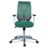 Wiwngas Mid Back Ergonomic Chair in Dark Green Colour