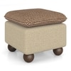 Camille Pouffee in Clay Knit and Almond Beige Colour