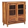 Solid Wood  Bookshelf in Brown Finish
