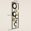 W-Patrick Abstract Metal Wall Decor in Multicolor Set of 1