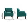 Terren Boucle Fabric Lounge Chair in Green