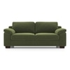 Esquel Essential 3 Seater Fabric Sofa In Moss Green