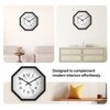 Bold Arabic Indices Wooden Wall Clock