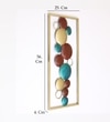 Bubbles Abstract Metal Wall Decor in Multicolor Set of 1