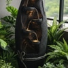 Black Fiber Glass Magnum Lamp Water Fountain