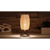 Dholak Bamboo table lamp with Steel Base =-39