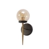 Eliante Modern Wall Lights Mild Steel & Glass Material Brown, Gold & Champaign Finish