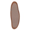 Sabi Solid Wood Assymentric Wall Mirror In Amber Walnut Finish