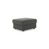 Apollo High Back Ottoman Fabric Sofa in Ash Grey Velvet Colour