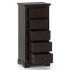 Alexandra Solid Wood Chest of Drawers in American Walnut Finish