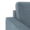 Apollo Compact High Back 3 Seater Fabric Sofa in Ocean Weave Colour