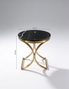 Urban Metal Side Table in Gold Colour