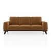 Granada Premium 3 Seater Fabric Sofa in Ochre velvet Colour