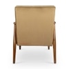 Armari Solid Wood Arm Chair in Golden Color