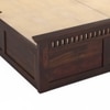 Madhvi Solid Wood Size Bed In Box Storage Bed In Provincial Walnut Finish