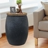 Metalsmith Metal Side Table in Black Finish