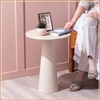Contemporary Iron Side Table in White Colour