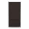 Fidora 2 Door Solid Wood Wardrobe in Mahogany Finish