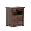 Madhavi Solid Wood Bed Side In Provincial Teak Finsh