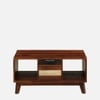 Joe Rectangular Solid Wood Coffee Table In Dual Tone Finish