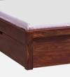 Monaco Solid Wood Queen Drawer Storage Bed In Honey Oak Finish