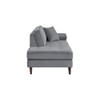 Mydril Velvet Chaise Launger in Grey Colour