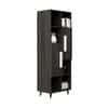 Hexa Engineered Wood Bookshelf Multipurpose Storage Rack in Flower Wenge Colour