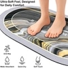 Luxe Home Swirl Design Rubber Doormat-(35x58 cm)