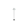 Mayah Multicolour Fabric Floor Lamp with Black Iron Base