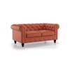Winchester 2 Seater Leatherette Sofa in Tan Colour