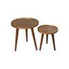 Bela Round Nesting Tables with Wooden Legs, Side Tables, Wooden Tables, Living Room Decor by A Tiny Mistake