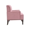 Terren Boucle Fabric Lounge Chair in Pink